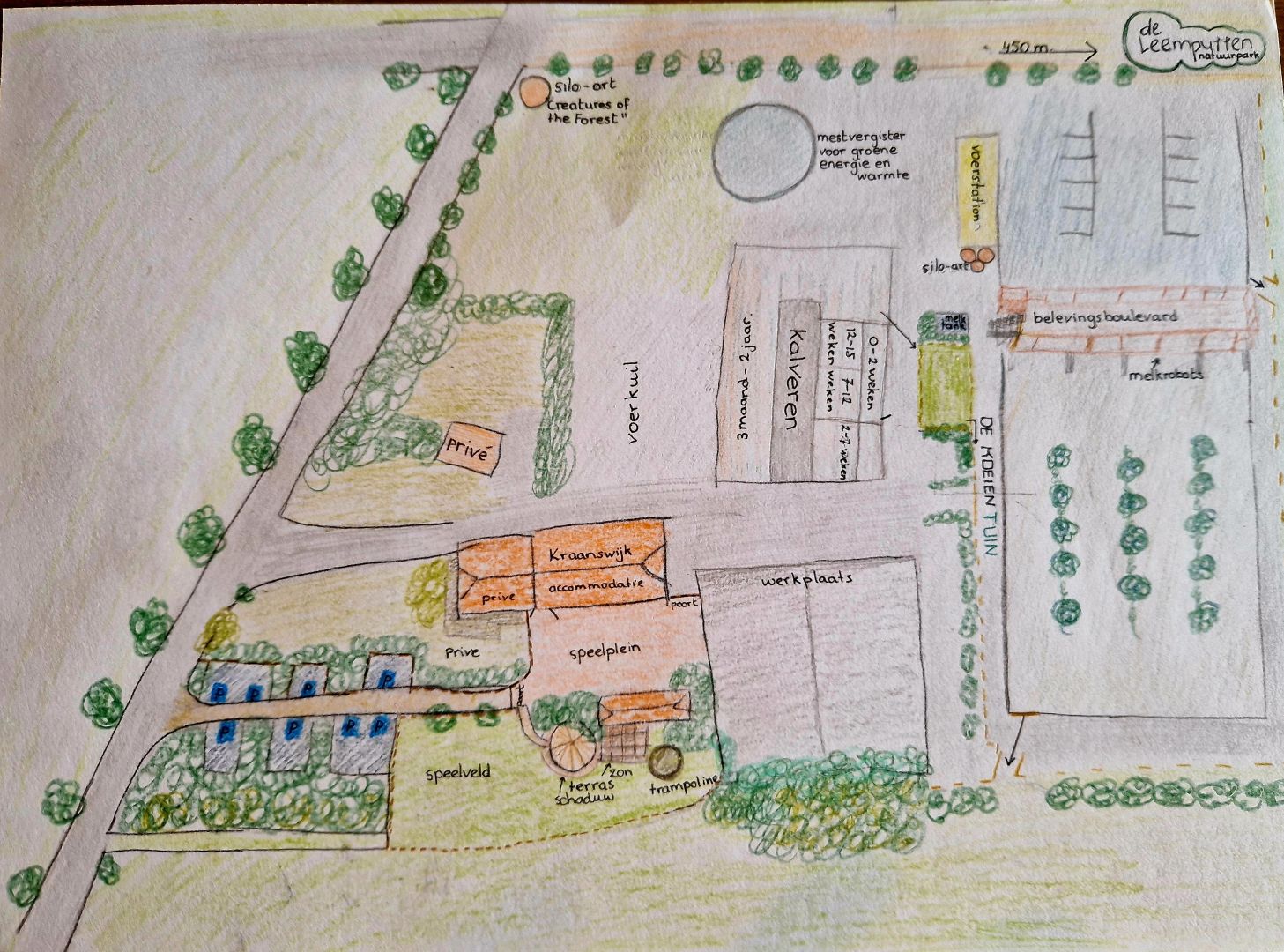Plattegrond groepsaccommodatie Groenlo Kraanswijk 