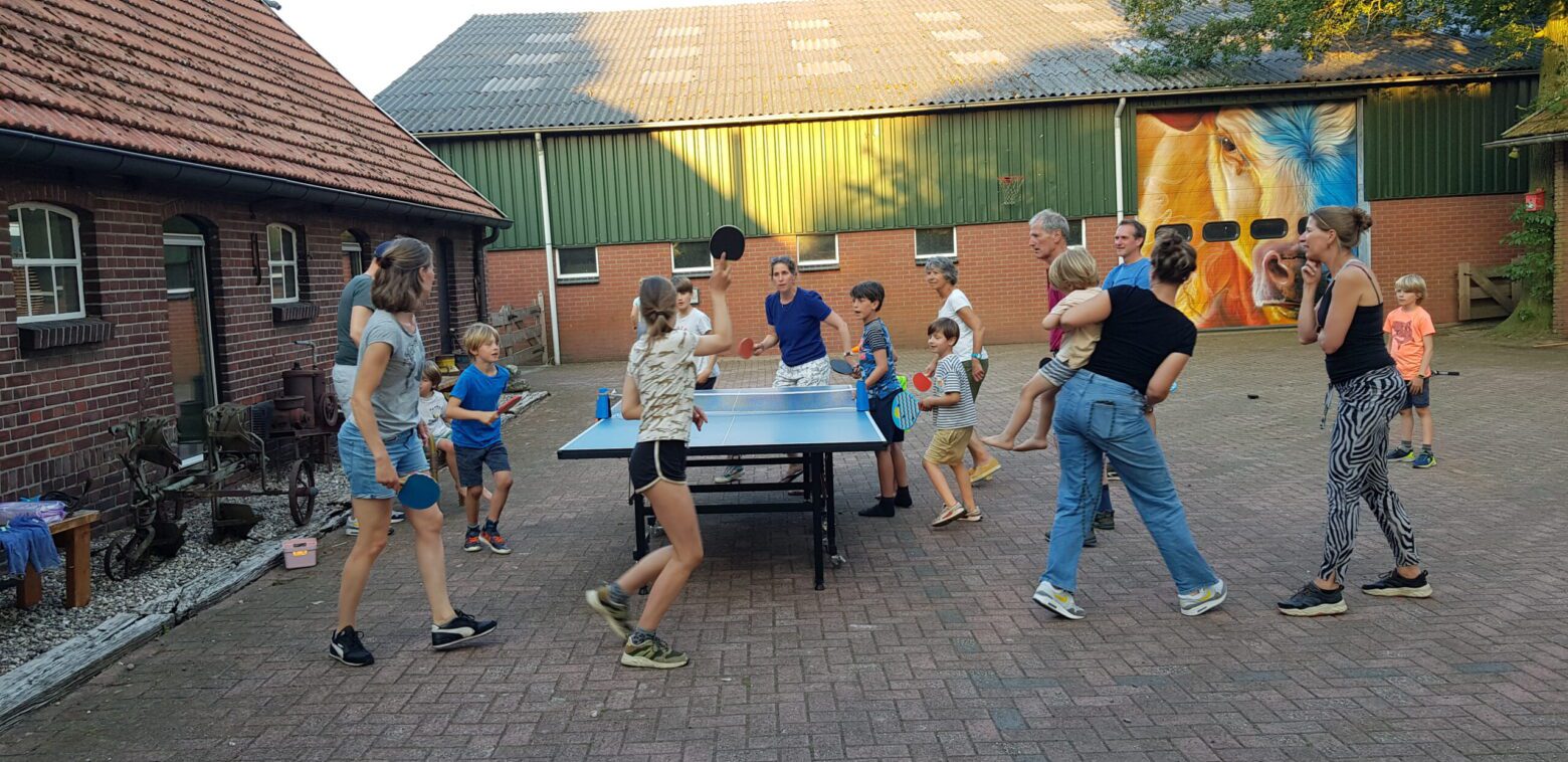 Vakantieboerderij in Groenlo - spelen met tafeltennistafel Vakantieboerderij in Groenlo - spelen met tafeltennistafel