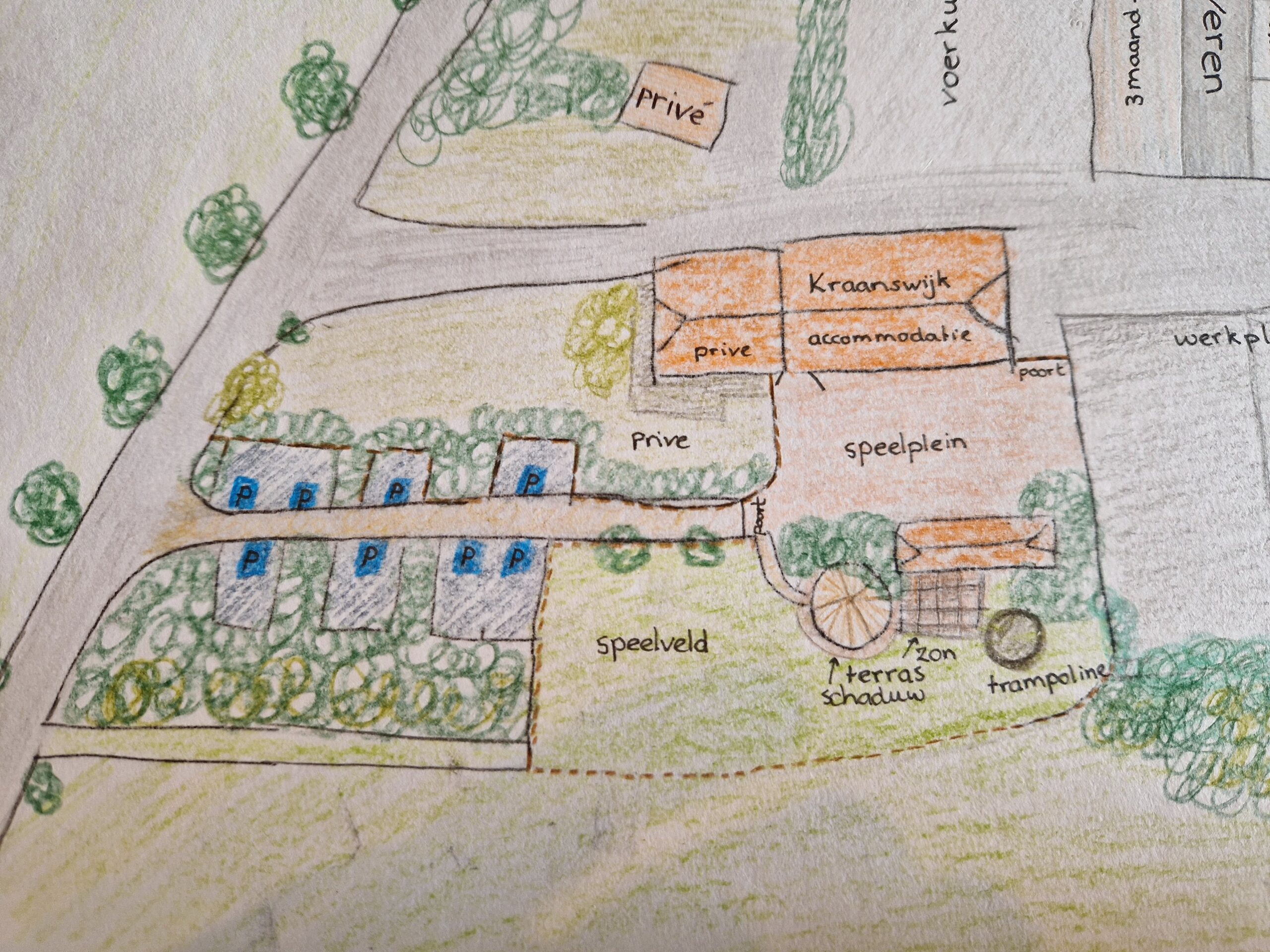 Plattegrond Groepsaccommodatie Groenlo buiten Plattegrond Groepsaccommodatie Groenlo buiten