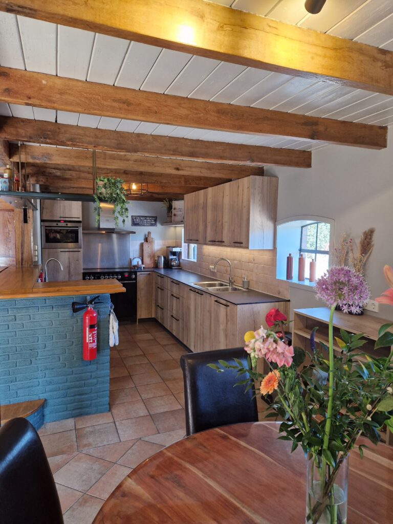 Keuken in vakantieboerderij Groenlo