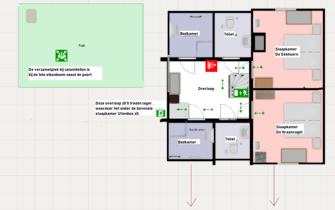 Plattegrond Uilenbos groepsaccommodatie Plattegrond Uilenbos groepsaccommodatie