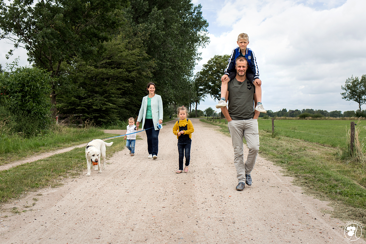 wandelen in zandweg